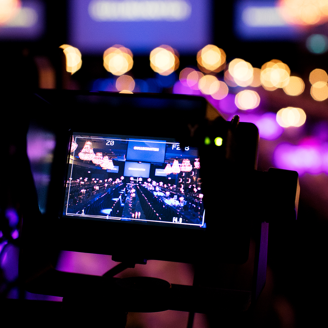 Kameraproduksjon i arbeid – Medvind Eventbyrå leverer profesjonell film og innhold.