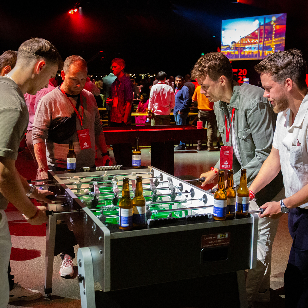Kickoff med bordfotball og sosialt samvær – Medvind Eventbyrå
